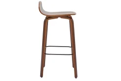 Tabourets de bar vintage noyer H68 cm (lot de 2) OBRA