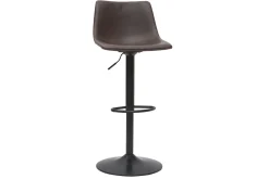 Tabourets de bar vintage réglables pivotants marron (lot de 2) NEW ROCK