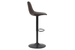 Tabourets de bar vintage réglables pivotants marron (lot de 2) NEW ROCK