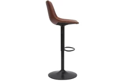 Tabourets de bar vintage réglables pivotants marron clair (lot de 2) NEW ROCK