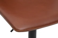 Tabourets de bar vintage réglables pivotants marron clair (lot de 2) NEW ROCK
