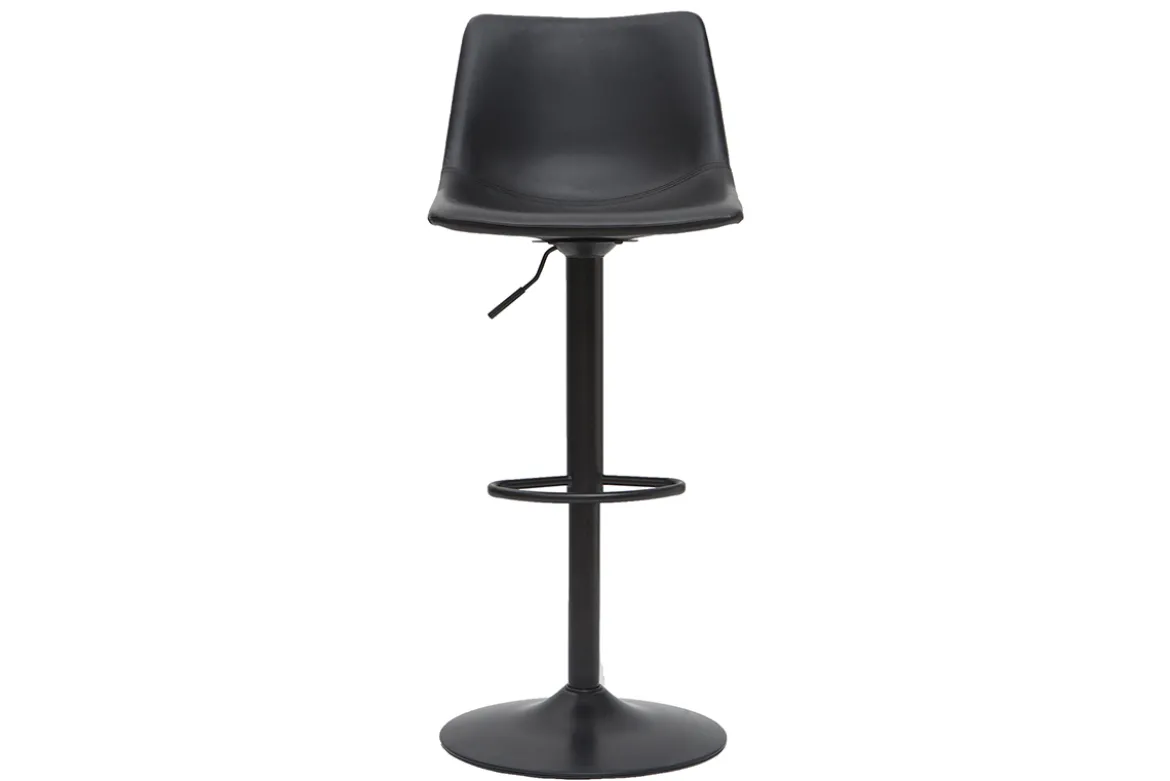 Tabourets de bar vintage réglables pivotants noirs (lot de 2) NEW ROCK