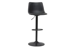 Tabourets de bar vintage réglables pivotants noirs (lot de 2) NEW ROCK