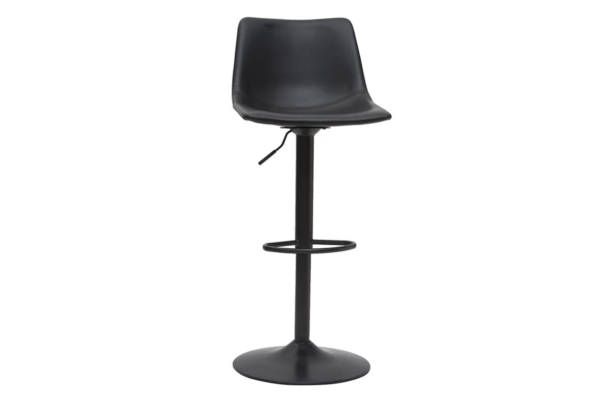 Tabourets de bar vintage réglables pivotants noirs (lot de 2) NEW ROCK