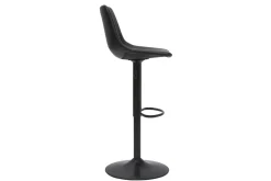 Tabourets de bar vintage réglables pivotants noirs (lot de 2) NEW ROCK