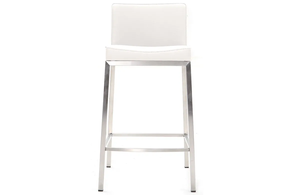 Tabourets design blanc H66 cm (lot de 2) EPSILON