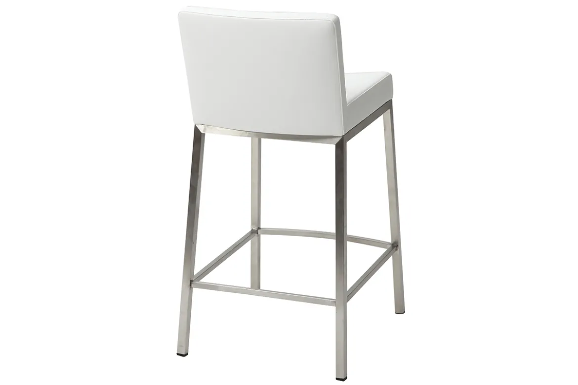 Tabourets design blanc H66 cm (lot de 2) EPSILON