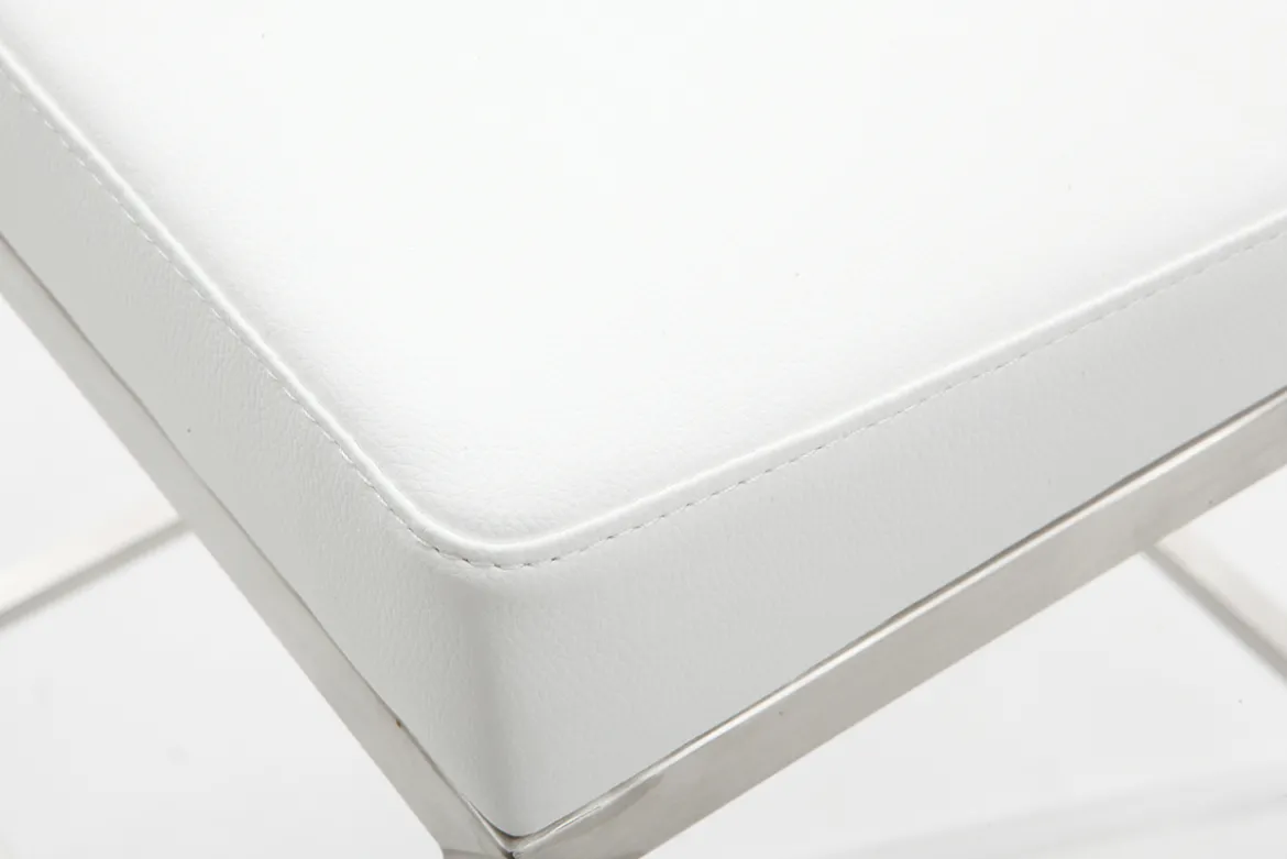 Tabourets design blanc H66 cm (lot de 2) EPSILON