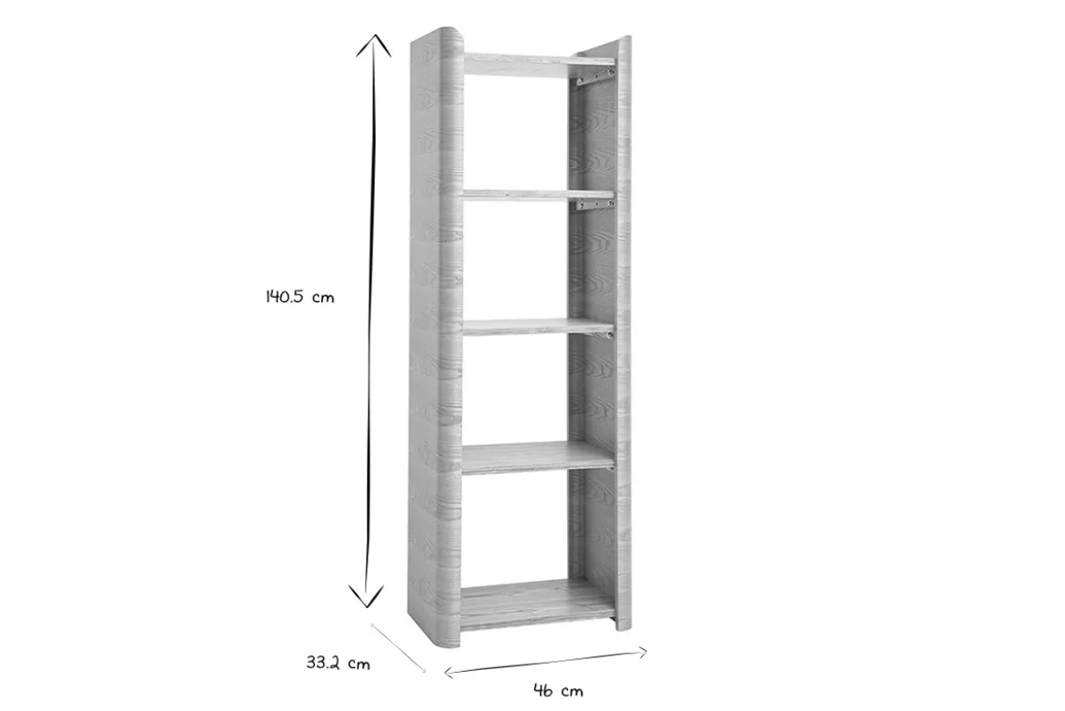 Étagère en bois clair frêne L46 cm NAHIA