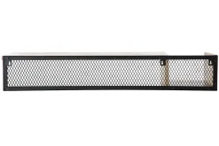 Étagère murale industrielle en bois manguier massif et métal noir L90 cm RACK