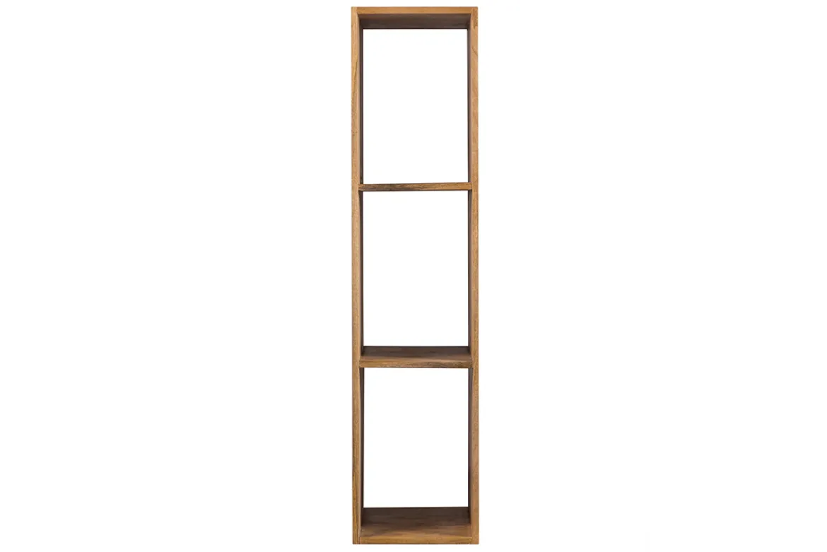 Étagère murale industrielle en bois manguier massif L28 cm YPSTER
