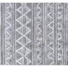 Tapis berbere avec motifs en relief blanc et gris 160 x 230 cm ERGA