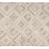 Tapis berbère beige à motifs en laine et coton 160 x 230 cm MAKAÏ