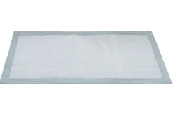 Tapis de couloir en coton bleu perle 60 x 200 cm ASTER