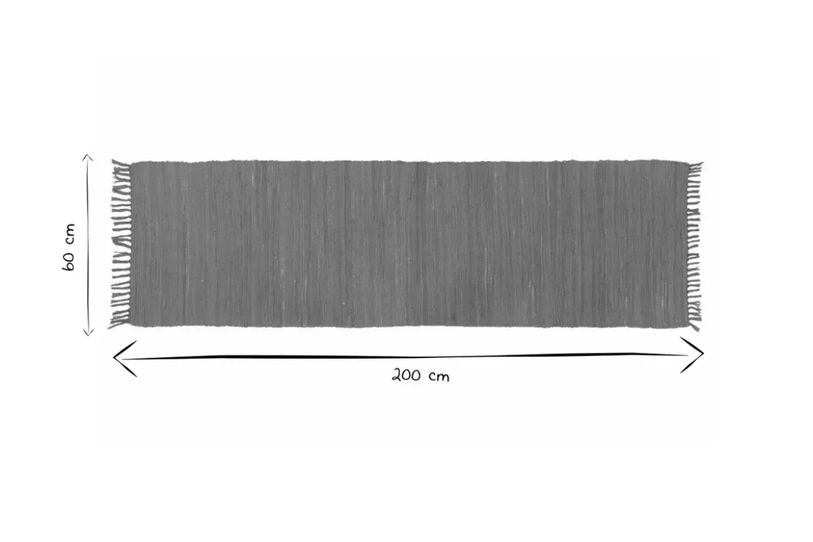 Tapis de couloir vert céladon 60 x 200 cm AUBAGNE