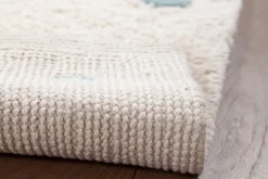 Tapis enfant en coton beige motif pois multicolore 100 x 150 cm DADA