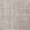 Tapis graphique rectangulaire taupe 160 x 230 cm MAGNUS