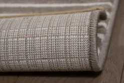 Tapis graphique rectangulaire taupe 160 x 230 cm MAGNUS