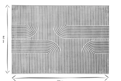 Tapis graphique rectangulaire taupe 160 x 230 cm MAGNUS