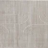Tapis graphique rectangulaire beige 160 x 230 cm MAGNUS