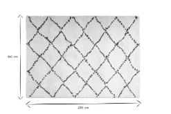 Tapis polypropylène beige 160 x 230 cm BERBERE