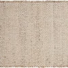 Tapis rectangulaire beige en jute et coton tissés L140 x L200 EFFIA