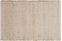 Tapis rectangulaire beige en jute et coton tissés L140 x L200 EFFIA