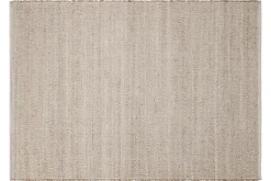 Tapis rectangulaire beige en jute et coton tissé 160 x 230 cm CAMAO