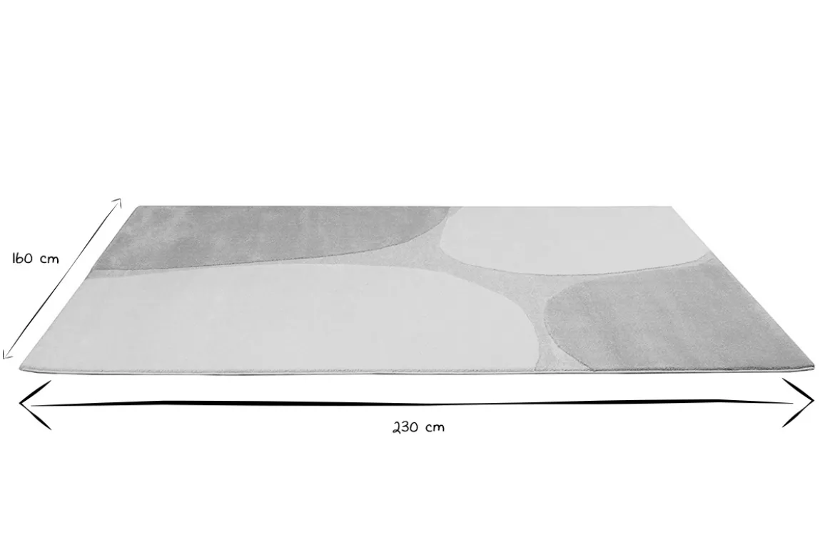 Tapis rectangulaire beige 160 x 230 cm LUMA