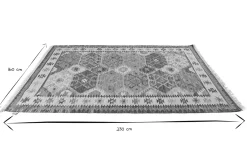 Tapis rectangulaire berbère multicolore 160 x 230 cm MOHA