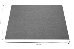 Tapis rectangulaire en sisal et jute 160 x 230 cm YANN