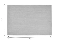 Tapis rectangulaire en sisal et jute 160 x 230 cm JOTA