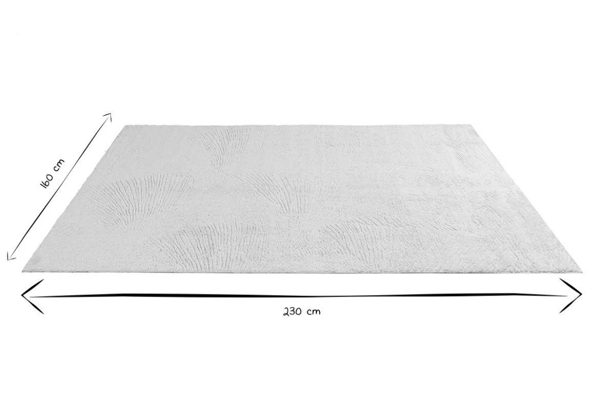 Tapis rectangulaire ivoire à motifs 160 x 230 cm SISSI