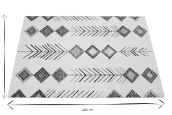 Tapis rectangulaire à motifs berbères multicolores 160 x 230 cm SPELL