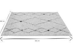 Tapis rectangulaire à motifs losanges 200 x 300 cm LIO
