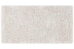 Tapis recyclé à poils longs coloris ivoire 160 x 230 cm AIMEE