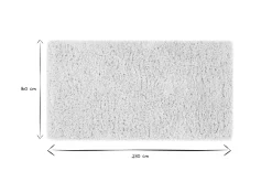 Tapis recyclé à poils longs coloris ivoire 160 x 230 cm AIMEE