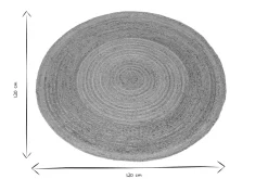 Tapis rond en jute naturelle D120 cm MATA