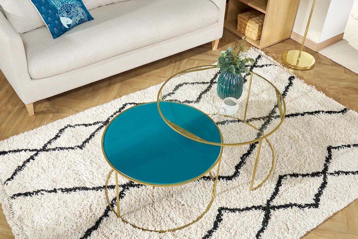 Tapis style berbère motif noir 160 x 230 cm TRIBU