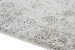 Tapis vintage en viscose avec motifs gris 160 x 230 cm RYAD