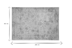 Tapis vintage en viscose avec motifs gris 160 x 230 cm RYAD