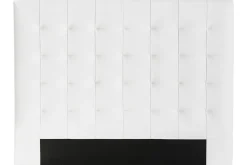 Tête de lit capitonnée blanc cassé 160 cm HALCIONA