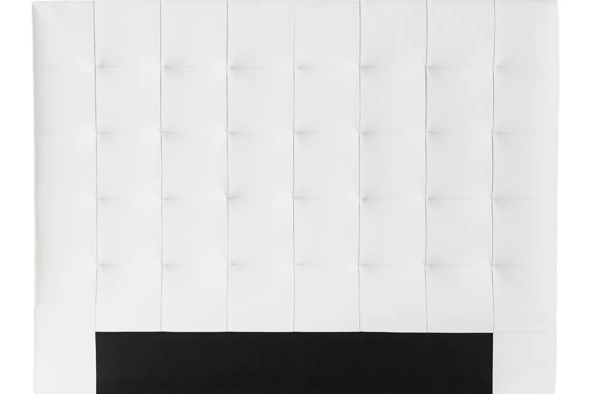 Tête de lit capitonnée blanc cassé 160 cm HALCIONA
