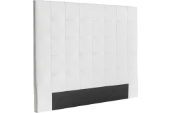 Tête de lit capitonnée blanc cassé 160 cm HALCIONA