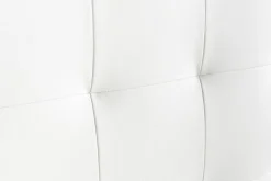 Tête de lit capitonnée blanc cassé 160 cm HALCIONA