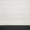 Tête de lit capitonnée en tissu beige clair naturel L180 cm HALCIONA