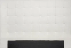 Tête de lit capitonnée en tissu beige clair naturel L180 cm HALCIONA