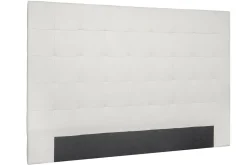 Tête de lit capitonnée en tissu beige clair naturel L180 cm HALCIONA