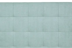 Tête de lit capitonnée en tissu effet velours vert lagon L160 cm HALCIONA