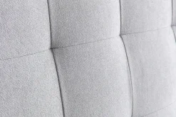 Tête de lit capitonnée en tissu gris L160 cm HALCIONA